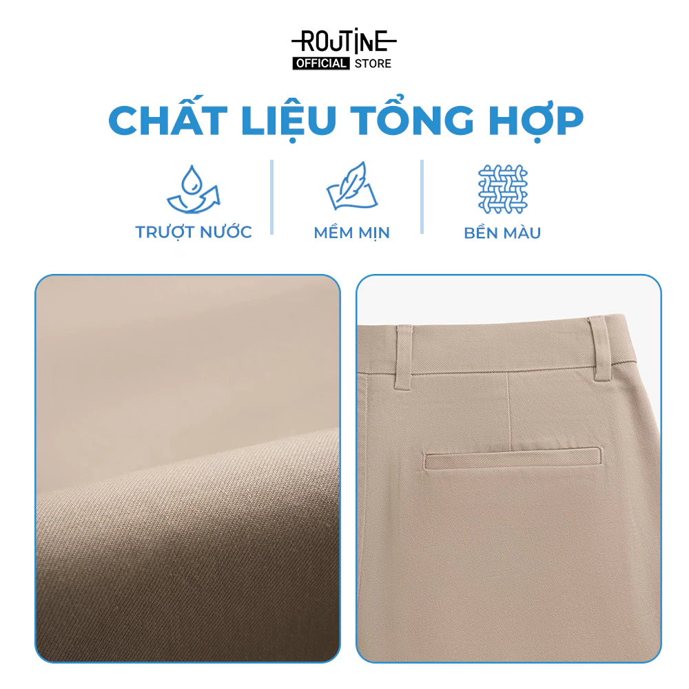 Quần Dài Khaki Nam Form Slim - Routine 10F25PCA014