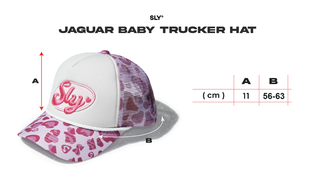 Nón lưỡi trai SLY Jaguar Trucker Hat Camo Baby Pink
