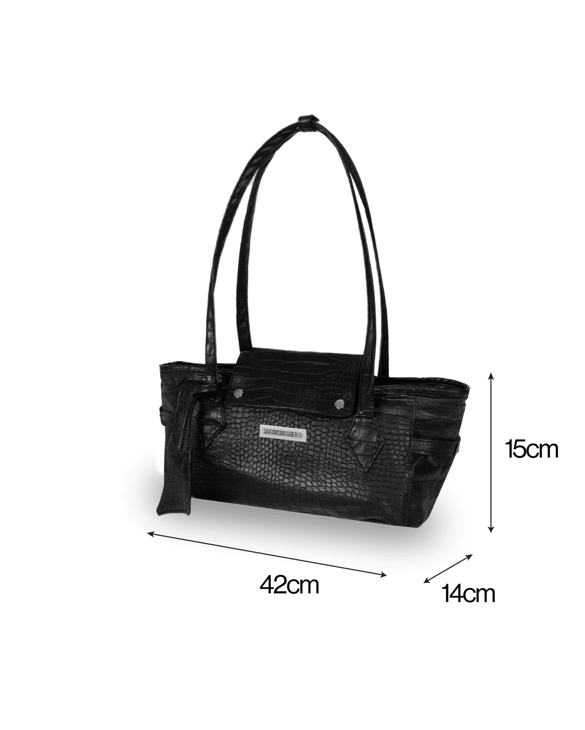 Túi Xách Da SAIGONSWAGGER® SGS “LUNE EMBOSSED” ELEGANT BAG /SMALL/