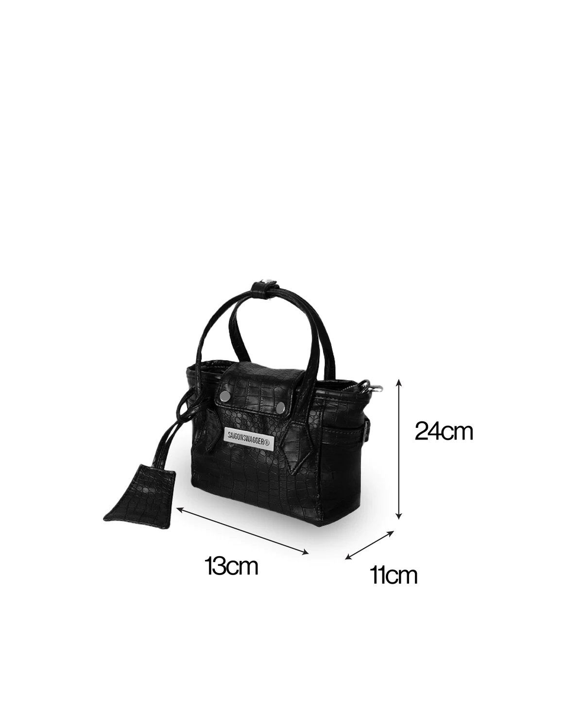 Túi Xách Da SAIGONSWAGGER® “LUNE EMBOSSED” ELEGANT BAG /EXTRA SMALL/ Túi Đeo Chéo