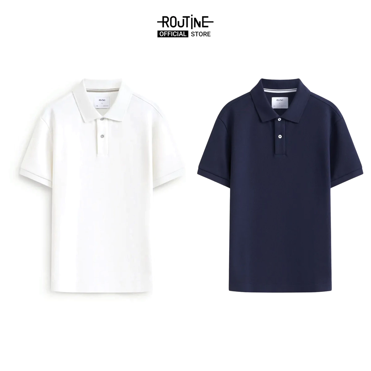 Áo Polo Tay Ngắn Nam Phối Nút Form Fitted - Routine 10F25POL014