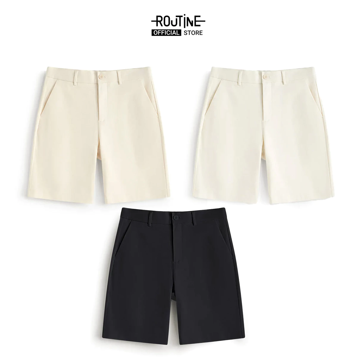 Quần Short Kaki Nam Form Straight - Routine 10S25PSH003