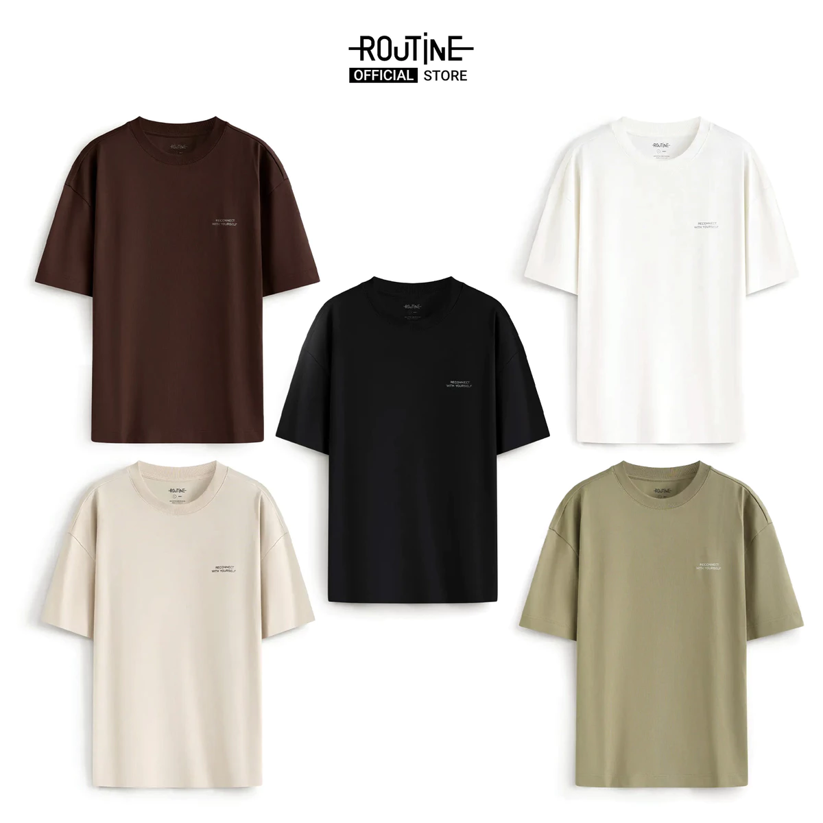 Áo Thun Tay Ngắn Nam Hình In Form Boxy - Routine 10F25TSS029