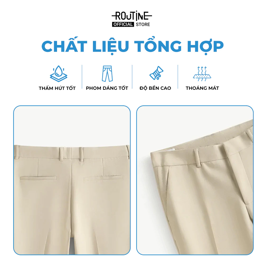 Quần Tây Dài Nam Form Slim - Routine 10F25PFO012
