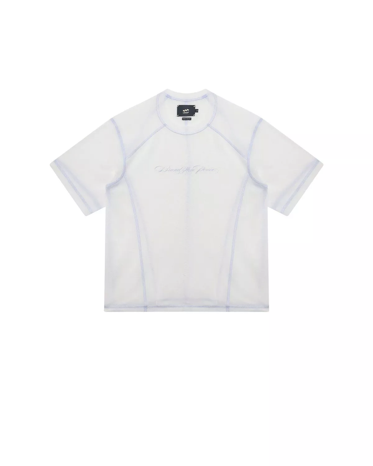 Áo Thun Tay Ngắn Cotton Mỏng Viền Chỉ BRAND NEW PEACE TEE - Black/White