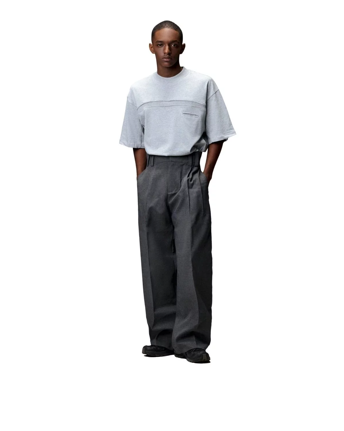 Áo Thun Trơn Có Túi Mổ Tay Ngắn Basic Unisex LIDER ORIGINAL BOXY TEE