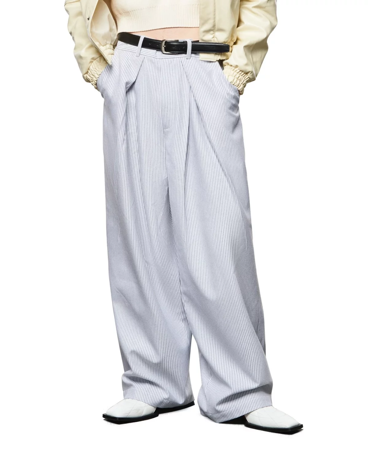 Quần Dài Kẻ Sọc Ống Suông Rộng Unisex LIDER POPEYE STRIPED PANTS