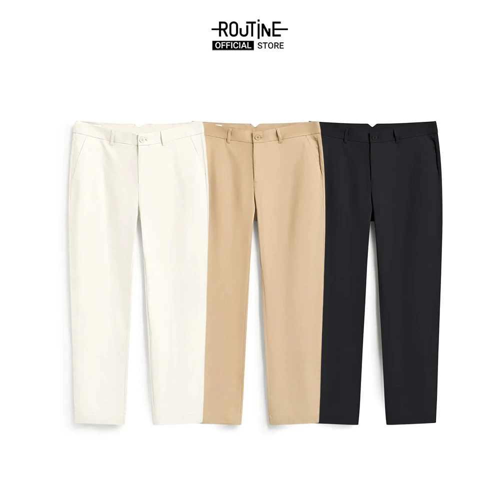 Quần Dài Khaki Nam Form Slim - Routine 10F25PCA014