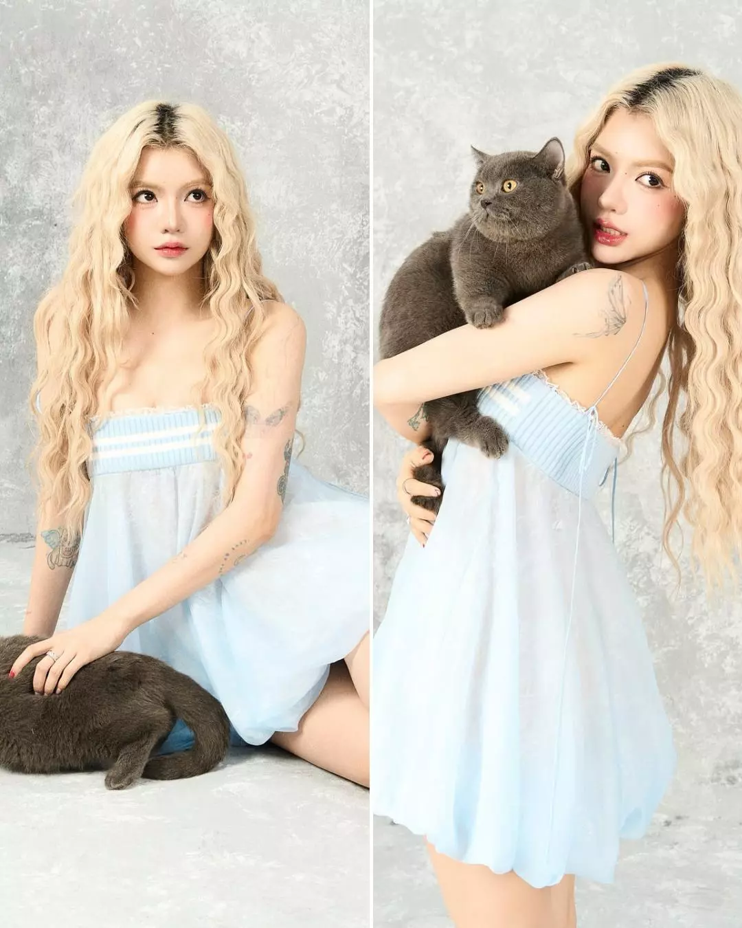 LSOUL Moudy Dress Đầm Baby Doll Dáng Phồng Vải Tulle Mỏng Màu Pastel V25071680 V25071681