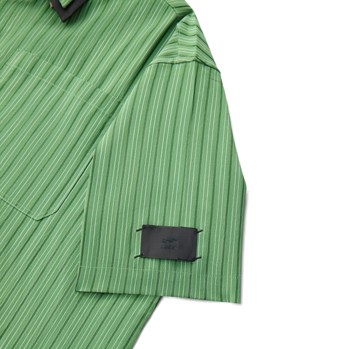 Áo Sơ Mi Kẻ Sọc Tay Ngắn Unisex LIDER OFF-LINE BOXY SHIRT