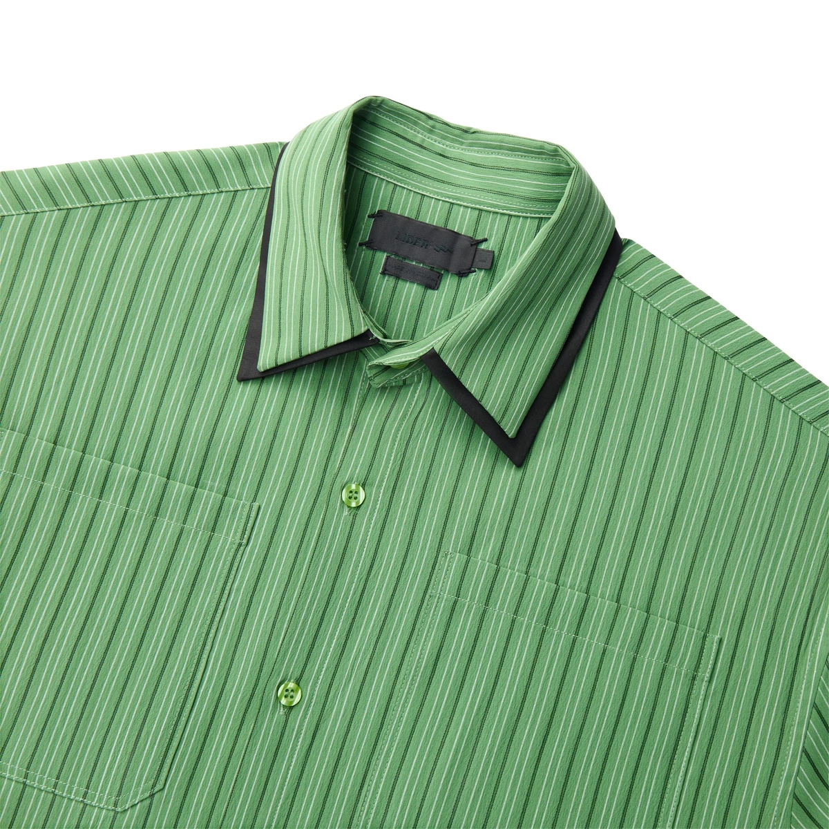 Áo Sơ Mi Kẻ Sọc Tay Ngắn Unisex LIDER OFF-LINE BOXY SHIRT