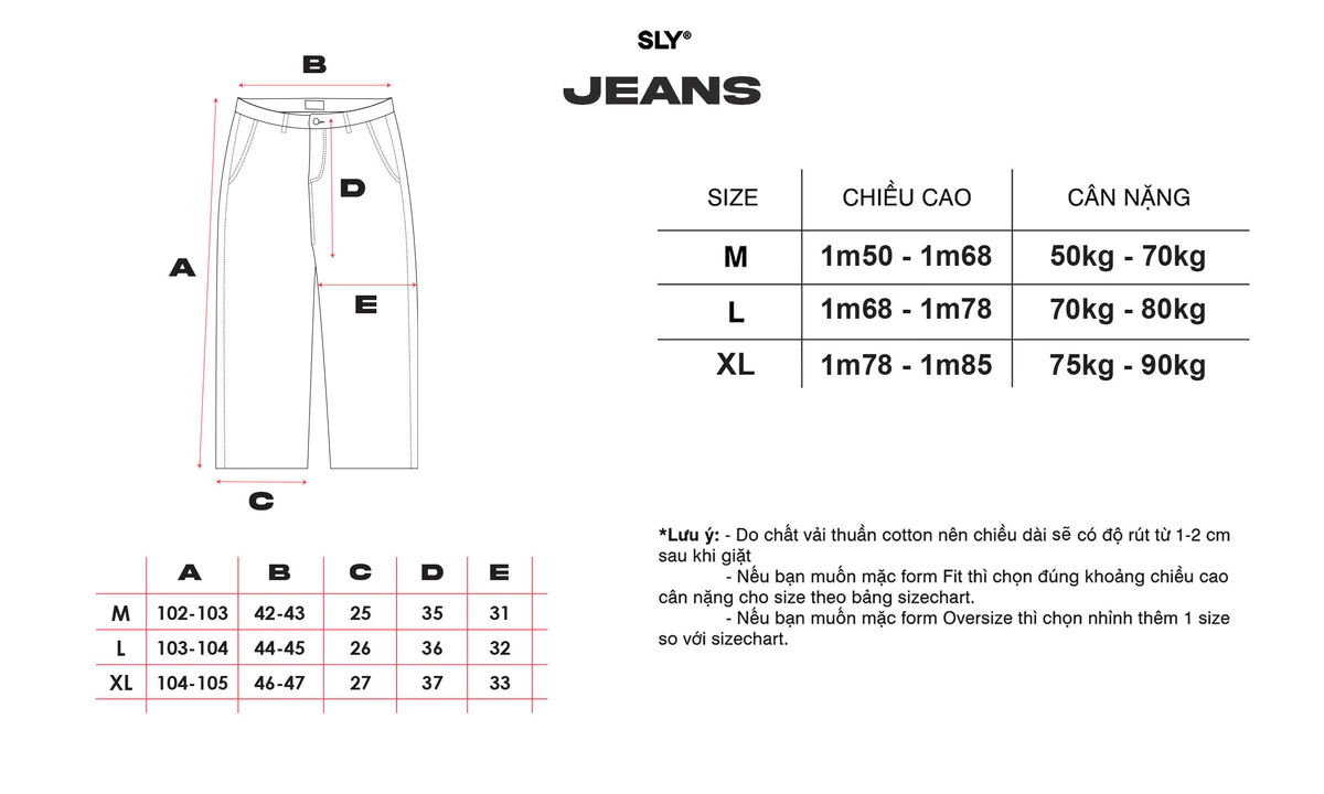 Quần Jeans Straight SLY Dispatch Washed Black
