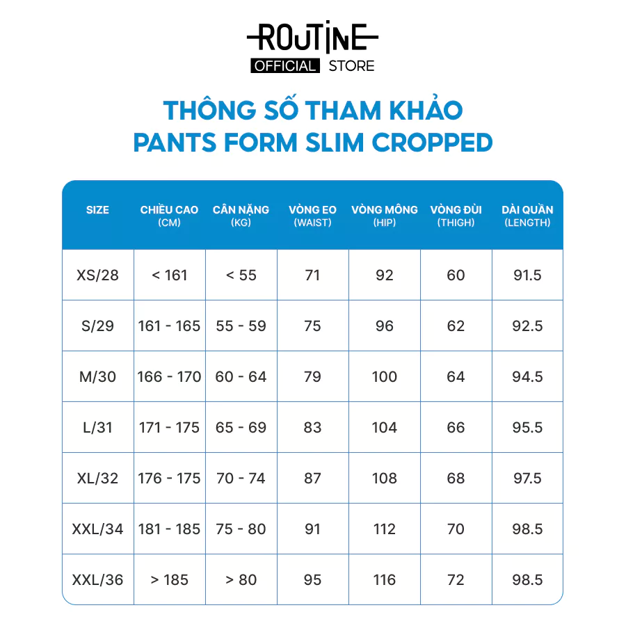 Quần Dài Kaki Nam Form Slim Cropped - Routine 10F25PCA018