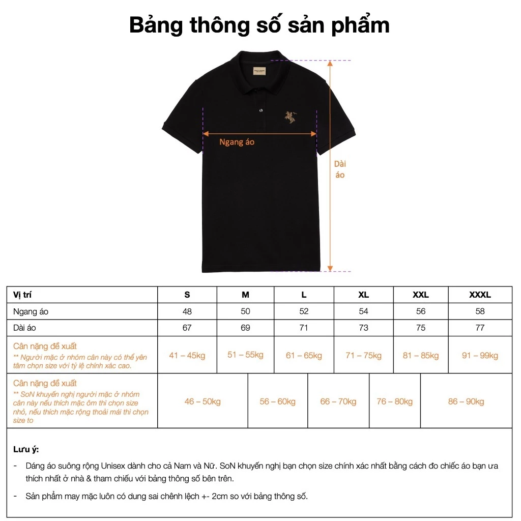 Áo Polo Nam/Nữ Unisex có cổ Basic THÊU KIM LÂN CÁT TƯỜNG vải cá sấu Pique Cotton, sang trọng - SOUL OF A NATION