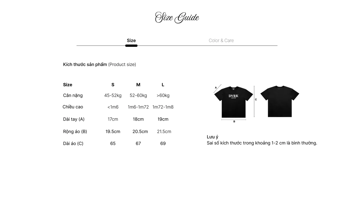 Áo Thun Tay Ngắn Unisex Form Boxy DVRK Privé Vải Cotton Cao Cấp Local Brand Retro Logo - 2510U