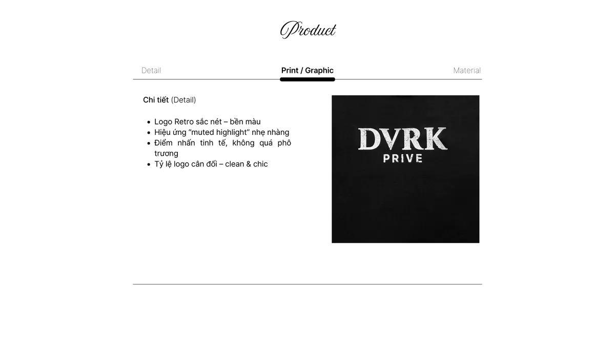 Áo Thun Tay Ngắn Unisex Form Boxy DVRK Privé Vải Cotton Cao Cấp Local Brand Retro Logo - 2510U