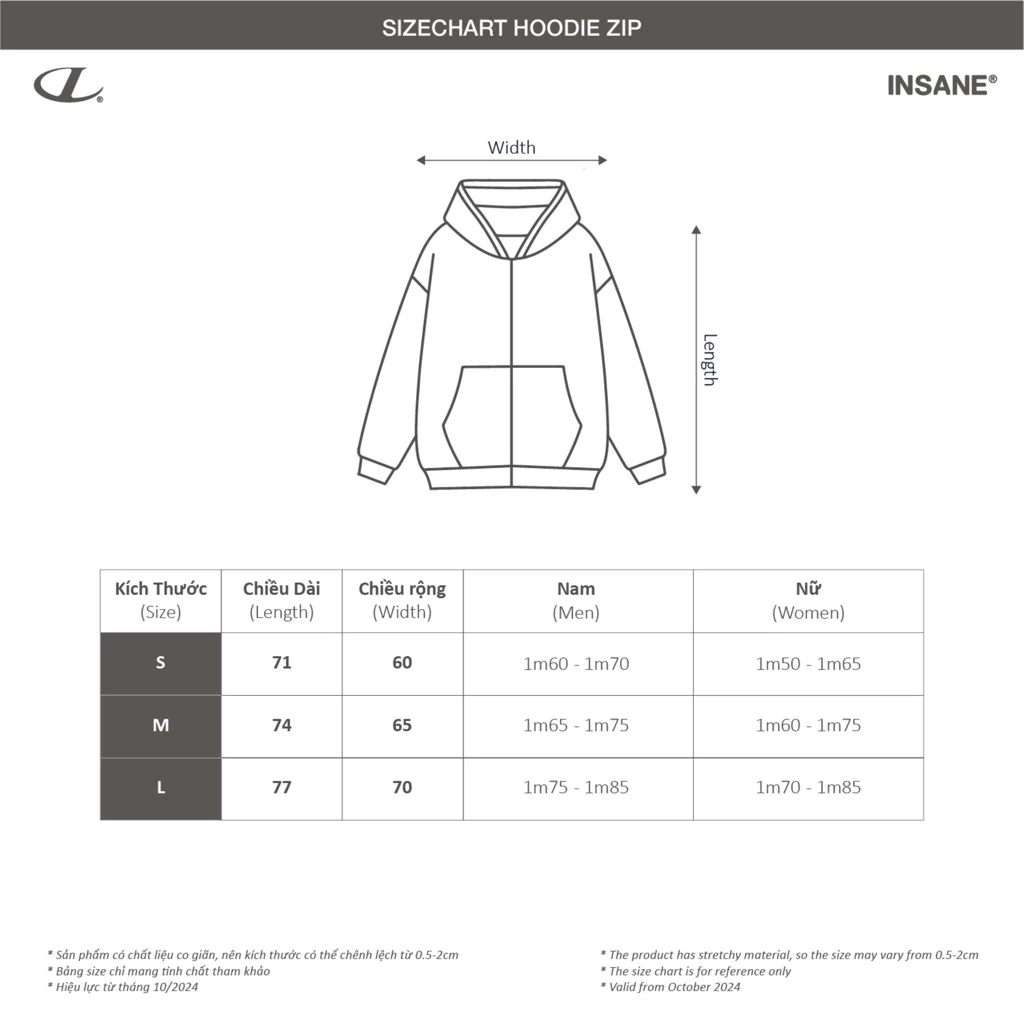 Áo Khoác Zip InsaneClo STATIC NOISE HOODIE ZIP Form Boxy Unisex Vải Chân Cua Cotton