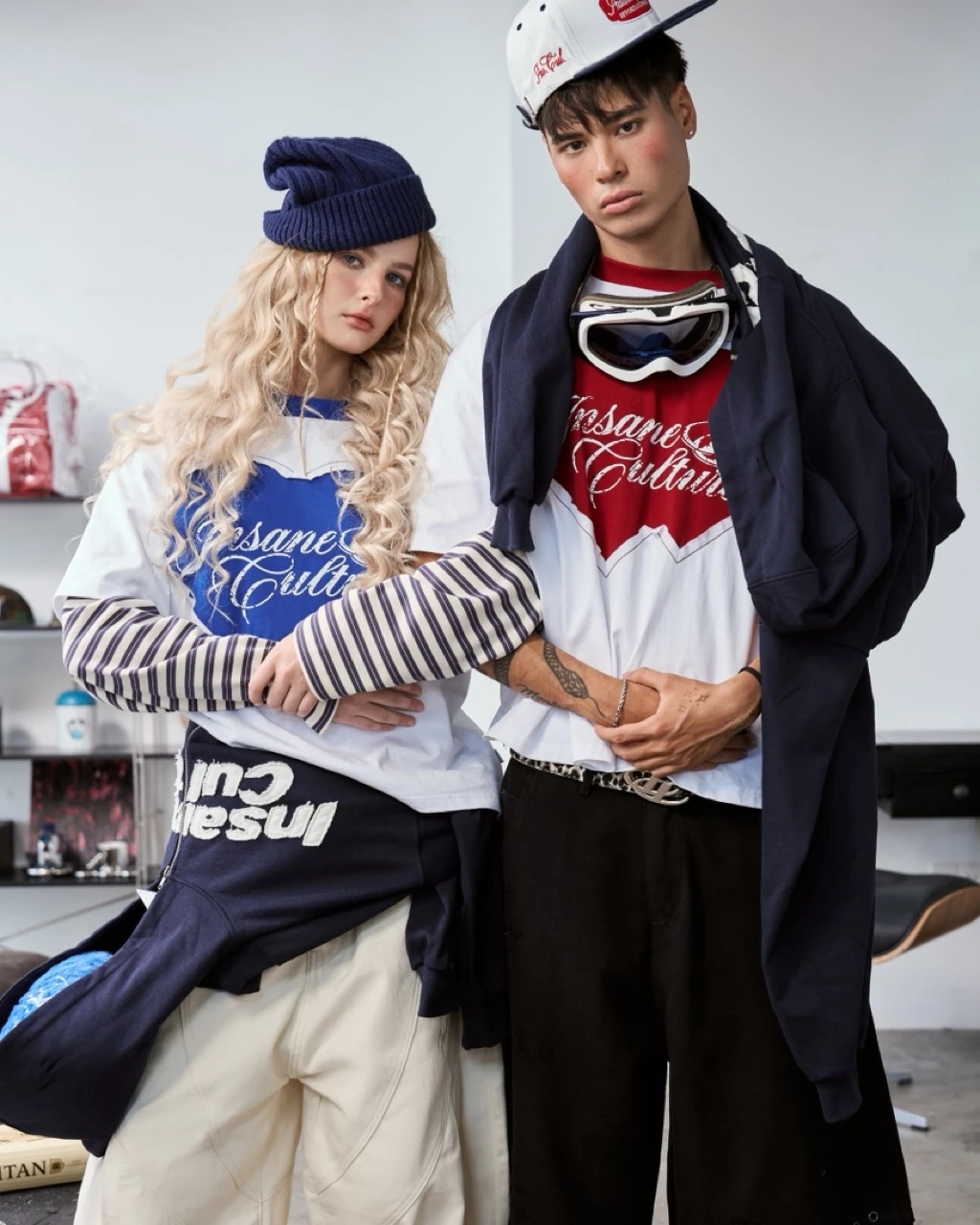 Áo Thun InsaneClo TWIN HEART TEE Form Boxy Unisex Vải Thun Cotton 2 Chiều