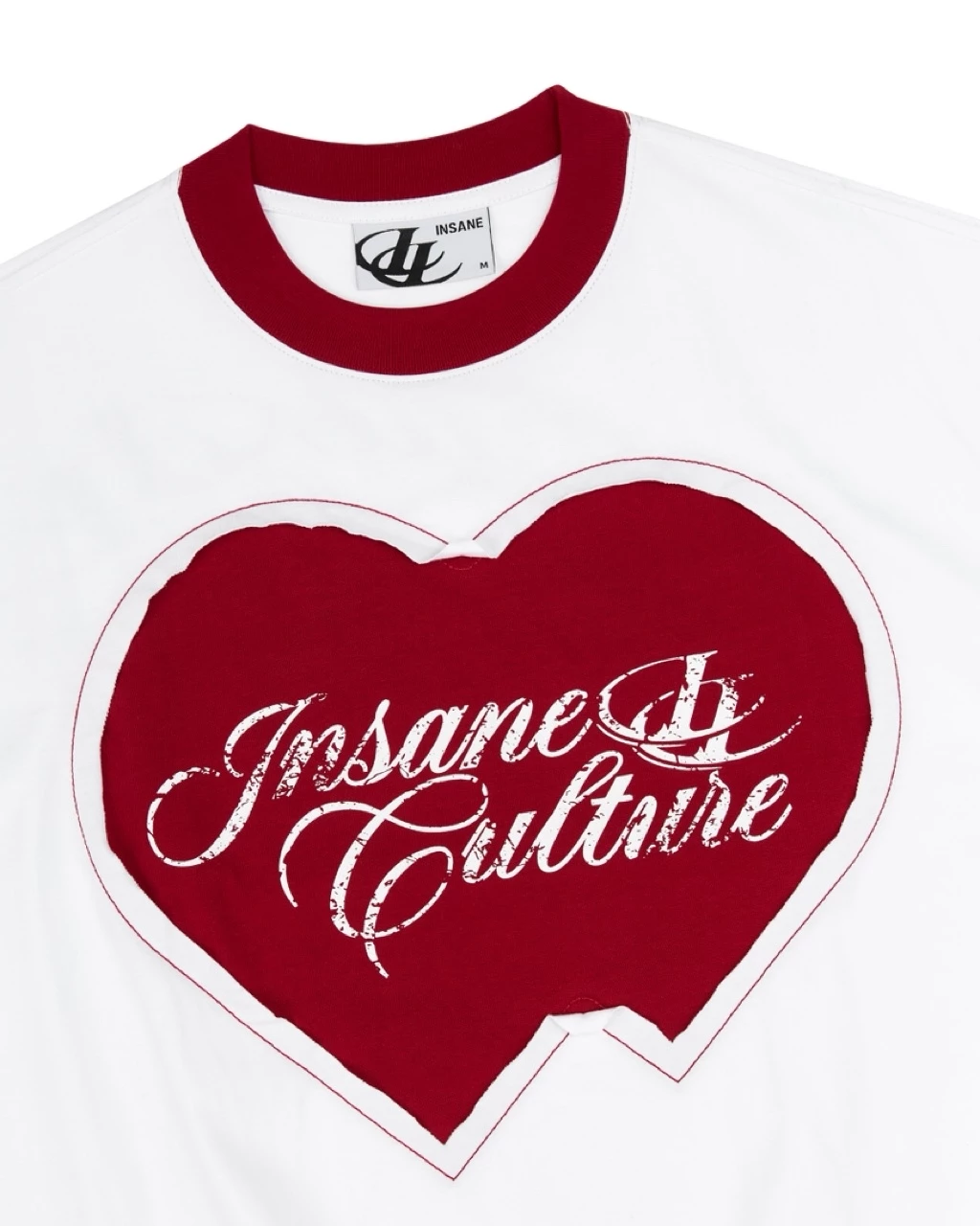 Áo Thun InsaneClo TWIN HEART TEE Form Boxy Unisex Vải Thun Cotton 2 Chiều