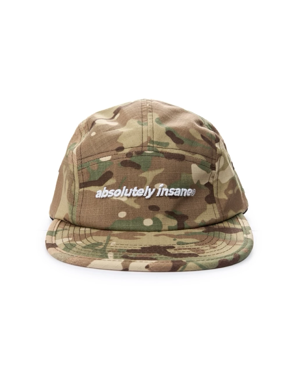 Nón Lưỡi Trai InsaneClo CAMO CAP Form 5Panel Unisex Chất Liệu Kaki Caro Nhập