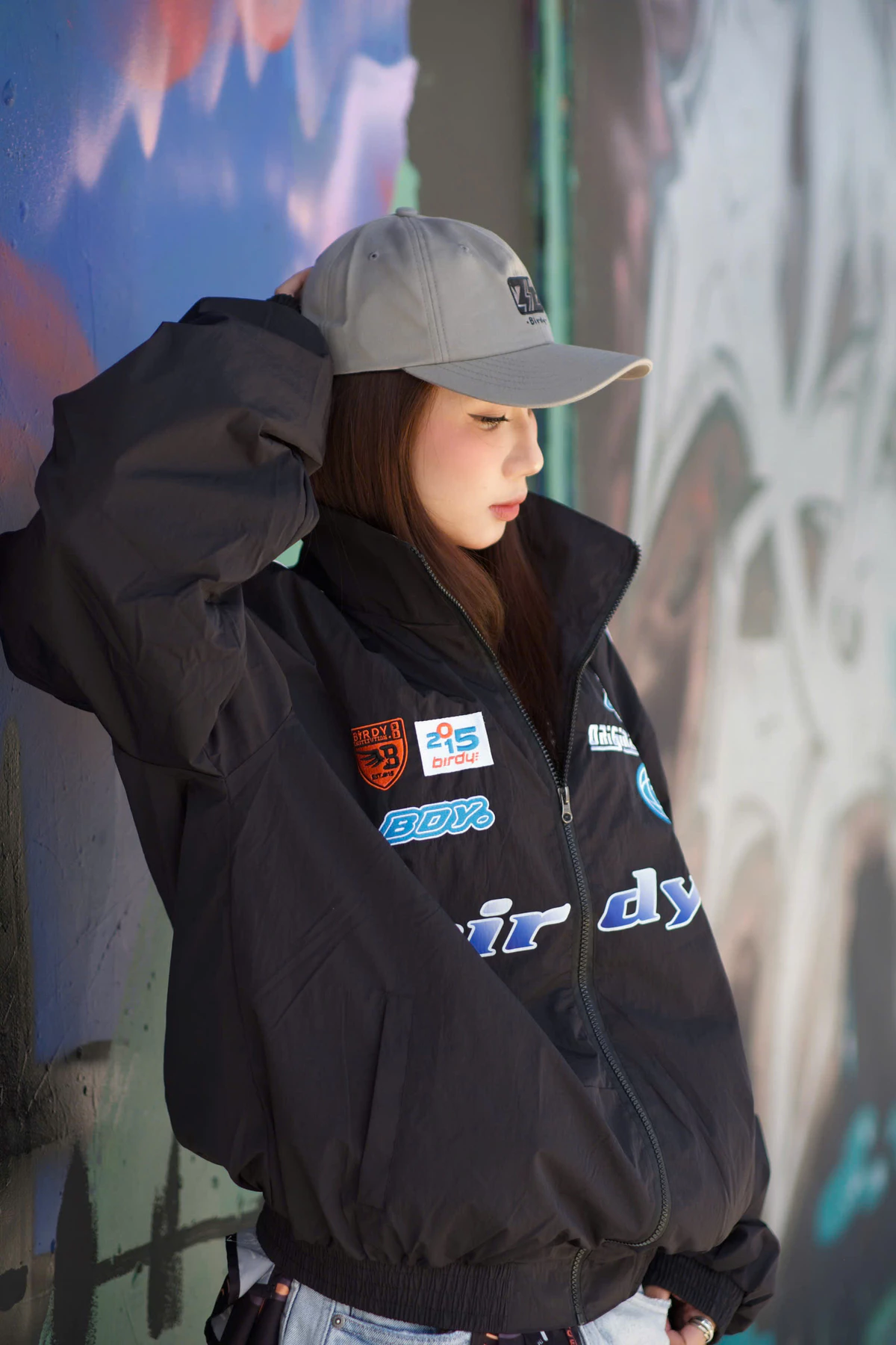 Áo khoác dù racing phong cách unisex BIRDY NYLON JACKET