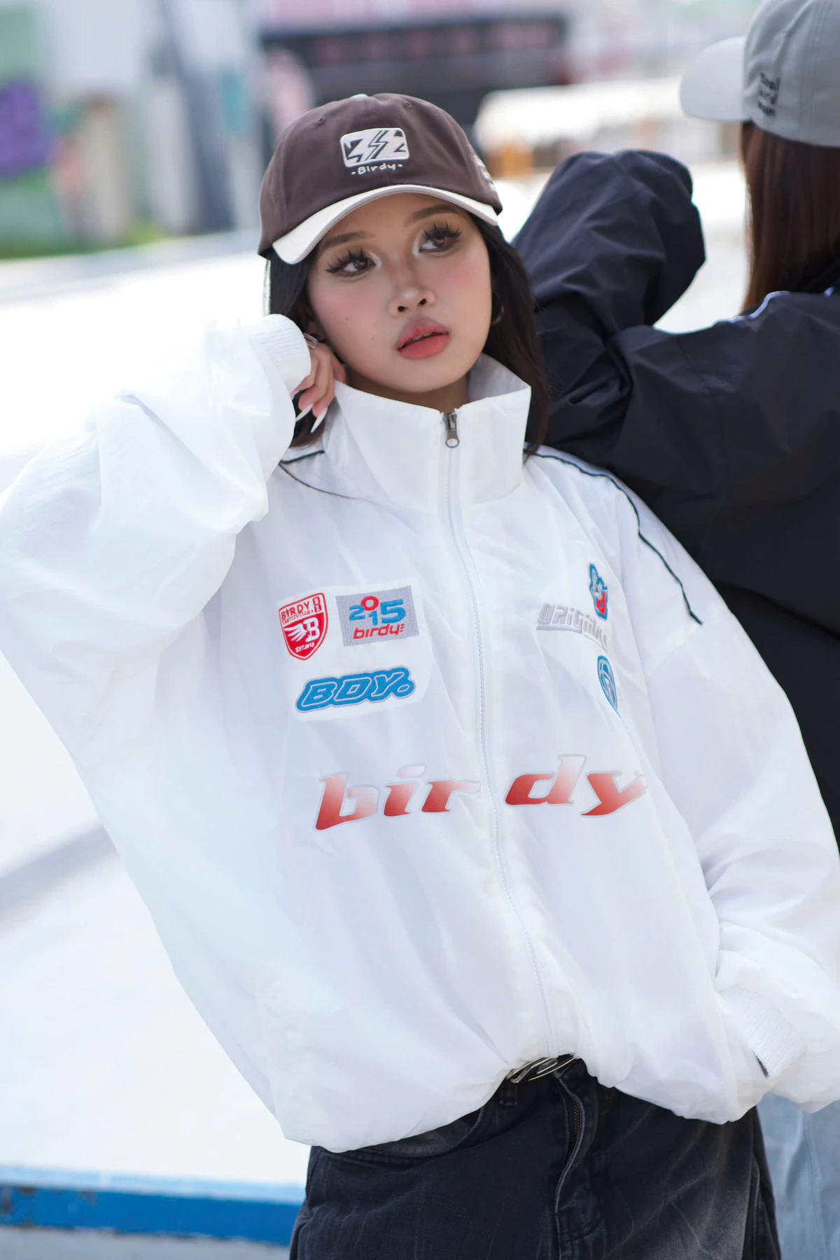 Áo khoác dù racing phong cách unisex BIRDY NYLON JACKET