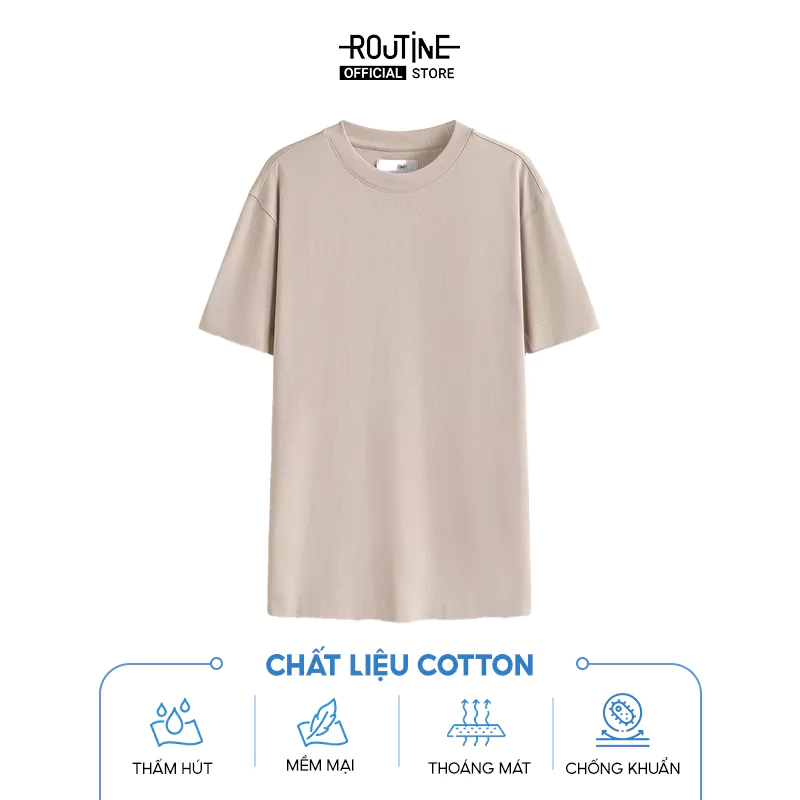 Áo Thun Nam Tay Ngắn Cổ Tròn Form Regular - Routine 10F24TSS070