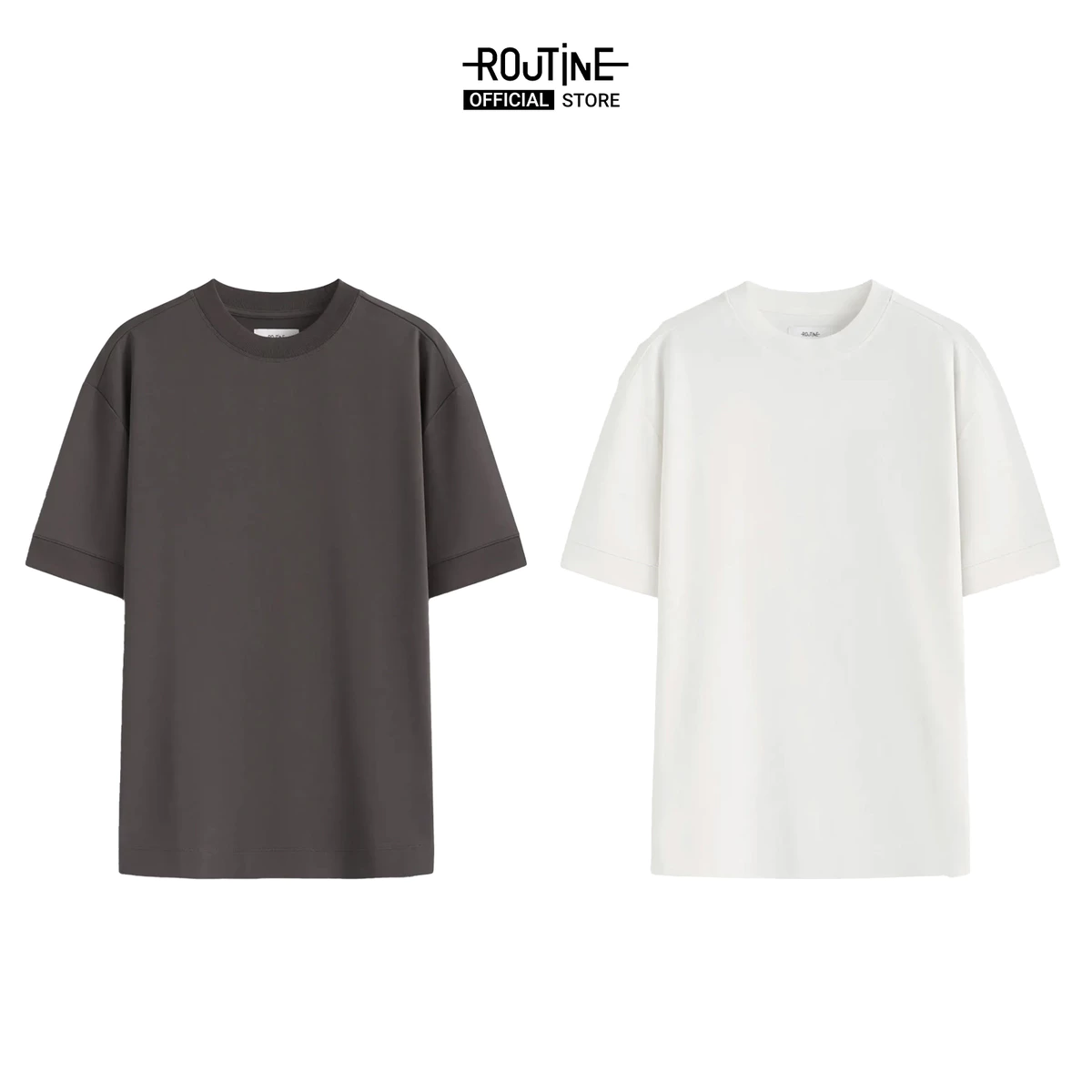 Áo Thun Tay Ngắn Vải French Terry Form Loose - Routine 10F24TSS048