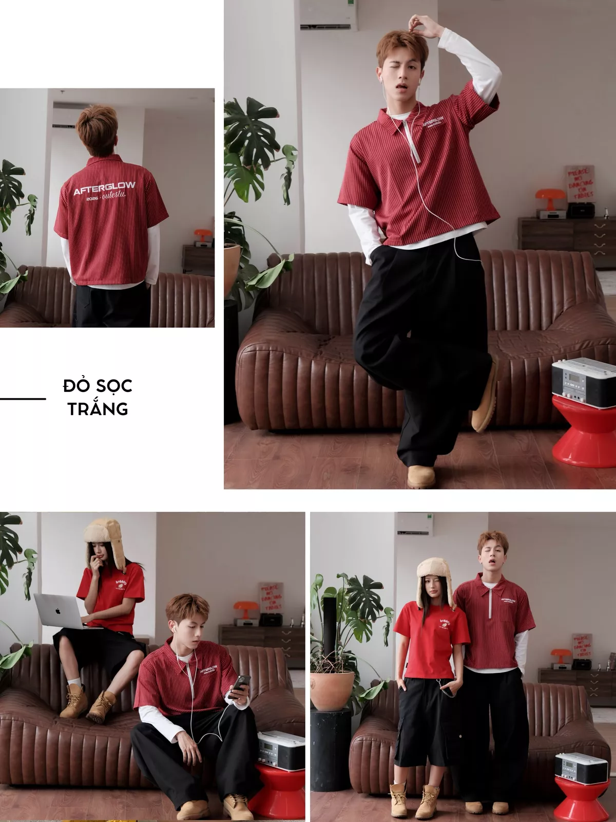 Áo Sơ Mi Tay Lỡ Kẻ Sọc Outerity Afterglow Nam Nữ Unisex / DREAM HORSE COLLECTION 2026