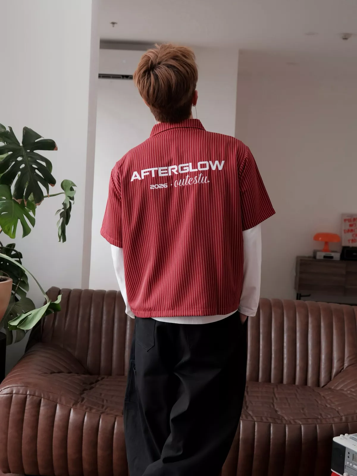 Áo Sơ Mi Tay Lỡ Kẻ Sọc Outerity Afterglow Nam Nữ Unisex / DREAM HORSE COLLECTION 2026