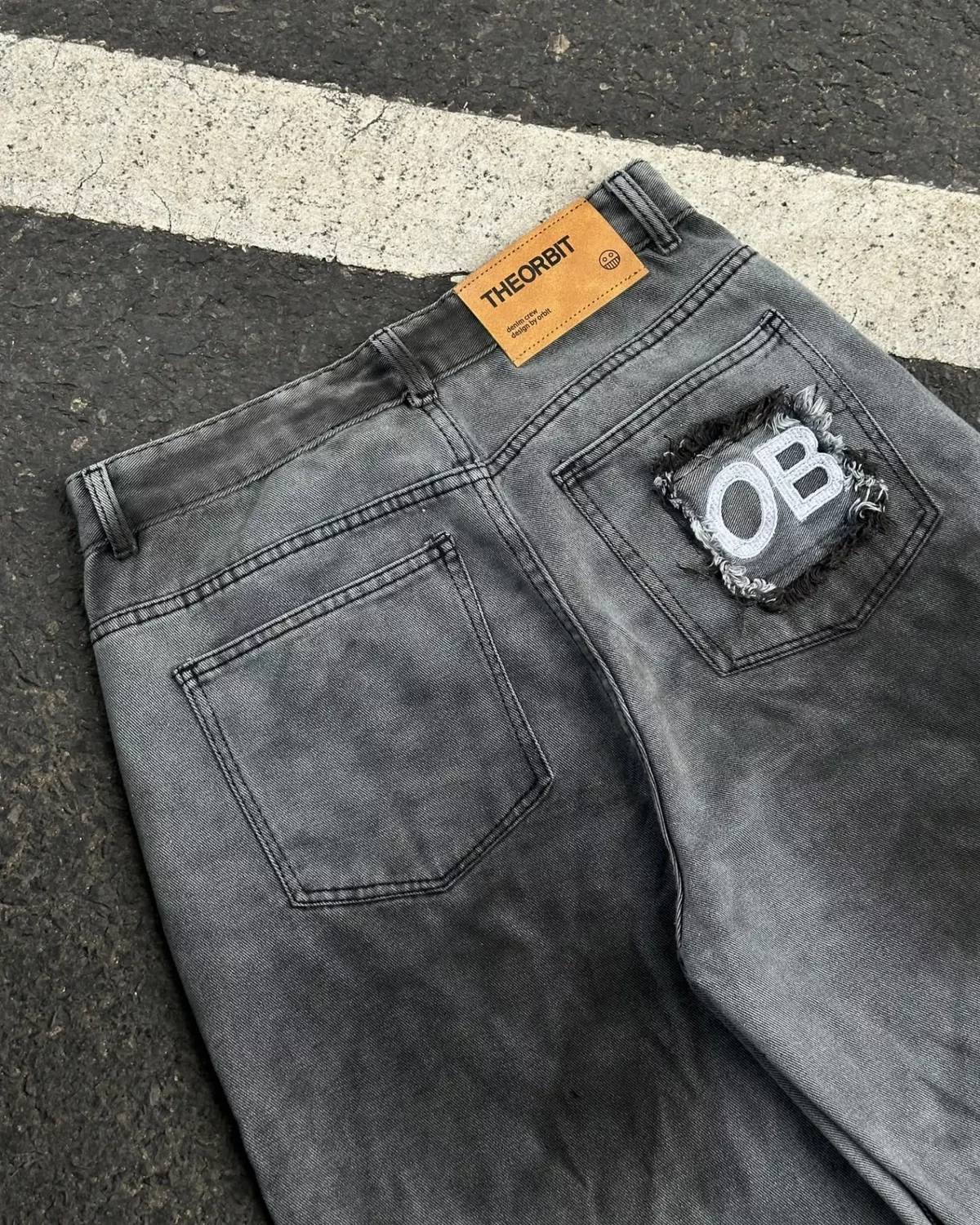 Quần Baggy Nam Nữ Denim Grit Washed Black Grey - Local Brand Chính Hãng