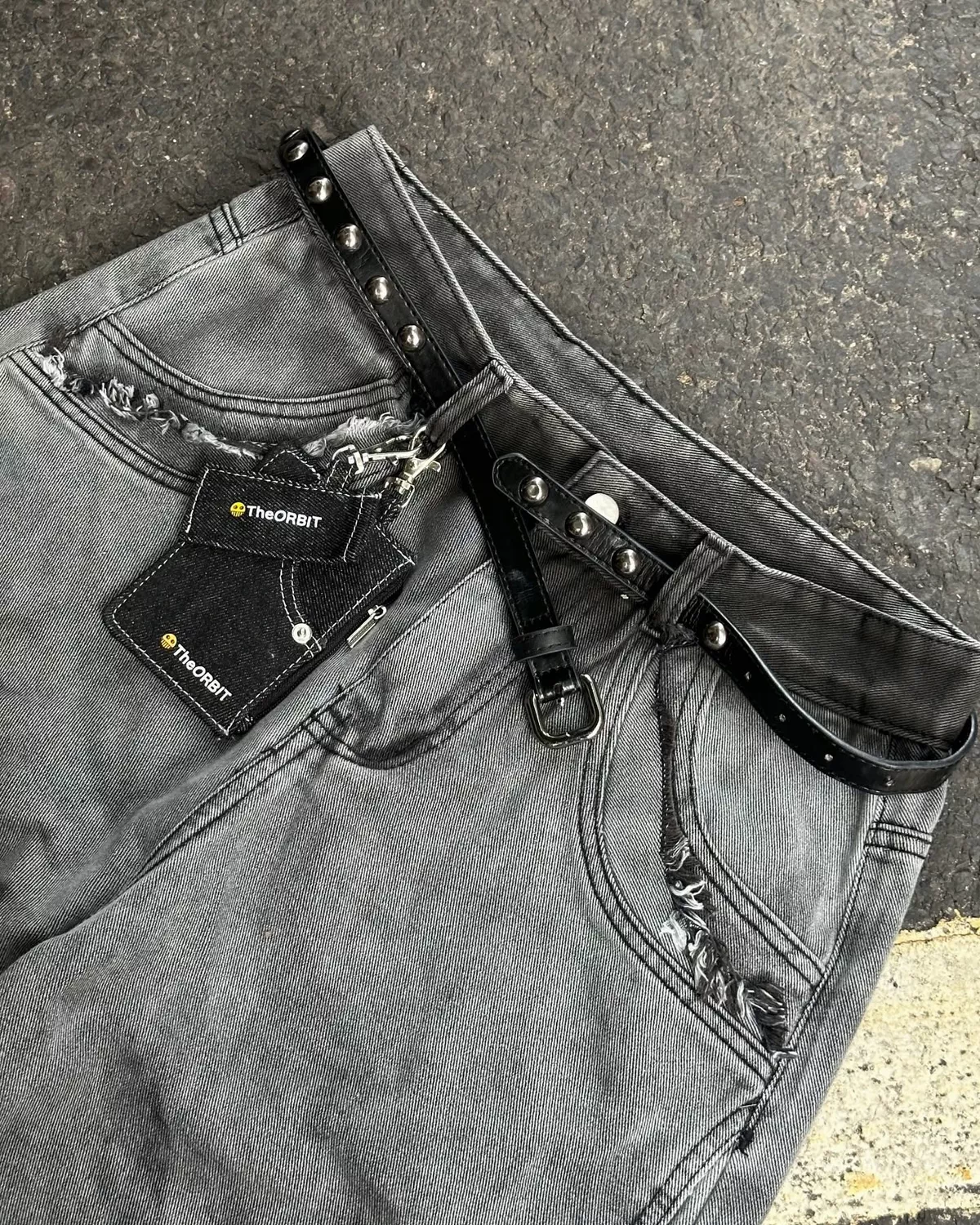 Quần Baggy Nam Nữ Denim Grit Washed Black Grey - Local Brand Chính Hãng