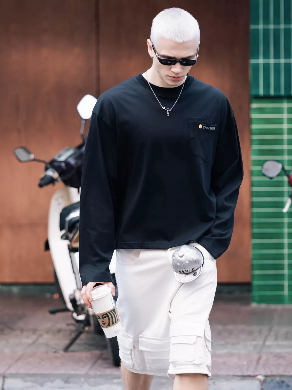 Quần Short Nam Nữ The ORBIT - ORBIT CARGO WHITEOUT WHITE  - Local Brand Chính Hãng