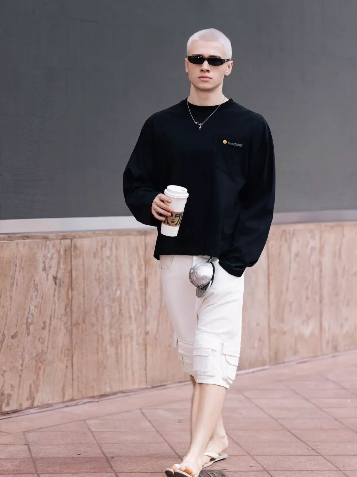 Quần Short Nam Nữ The ORBIT - ORBIT CARGO WHITEOUT WHITE  - Local Brand Chính Hãng
