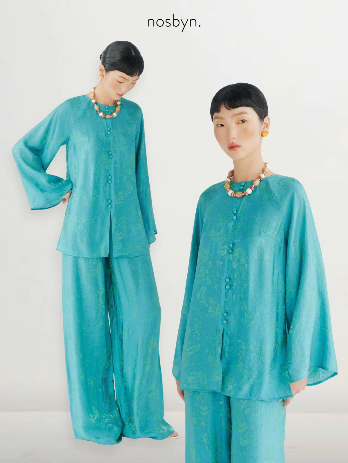 Nosbyn - Set Bà Ba Chất Liệu Lụa Cao Cấp - Ba Ba Silk Set