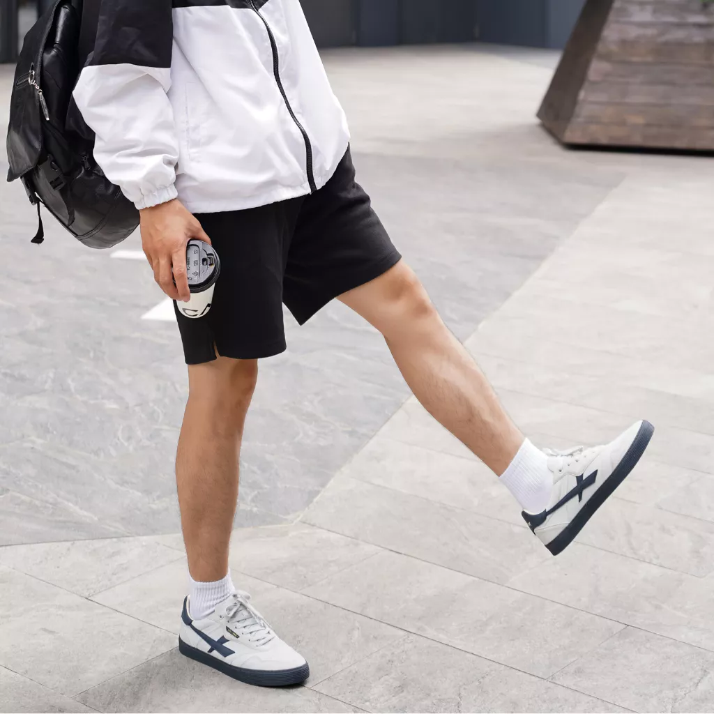 Giày Sneaker Nam Nữ DC48 SMOKE DRIFT Dincox Shoes Đế Bằng - Da phối Suede Cao Cấp