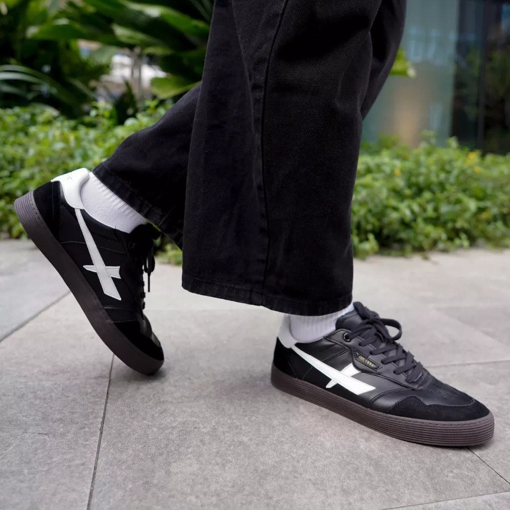 Giày Sneaker Nam Nữ DC48 SHADOW MOVE Dincox Shoes Đế Bằng - Da phối Suede Cao Cấp