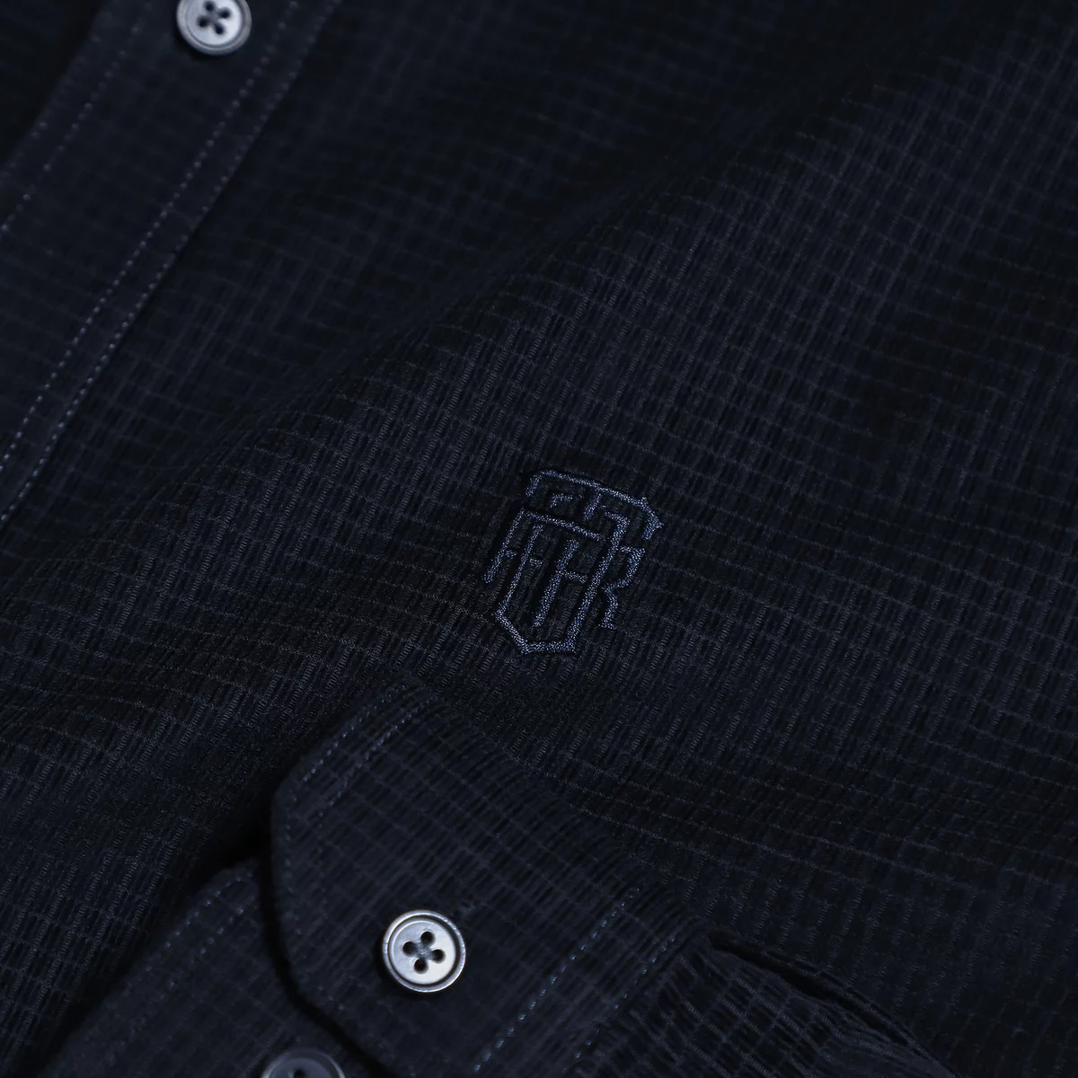 Sơ mi dài tay RIBBED SHIRT TORANO nhung tăm regularfit thêu logo ngực mềm mại, thoáng khí GATB302