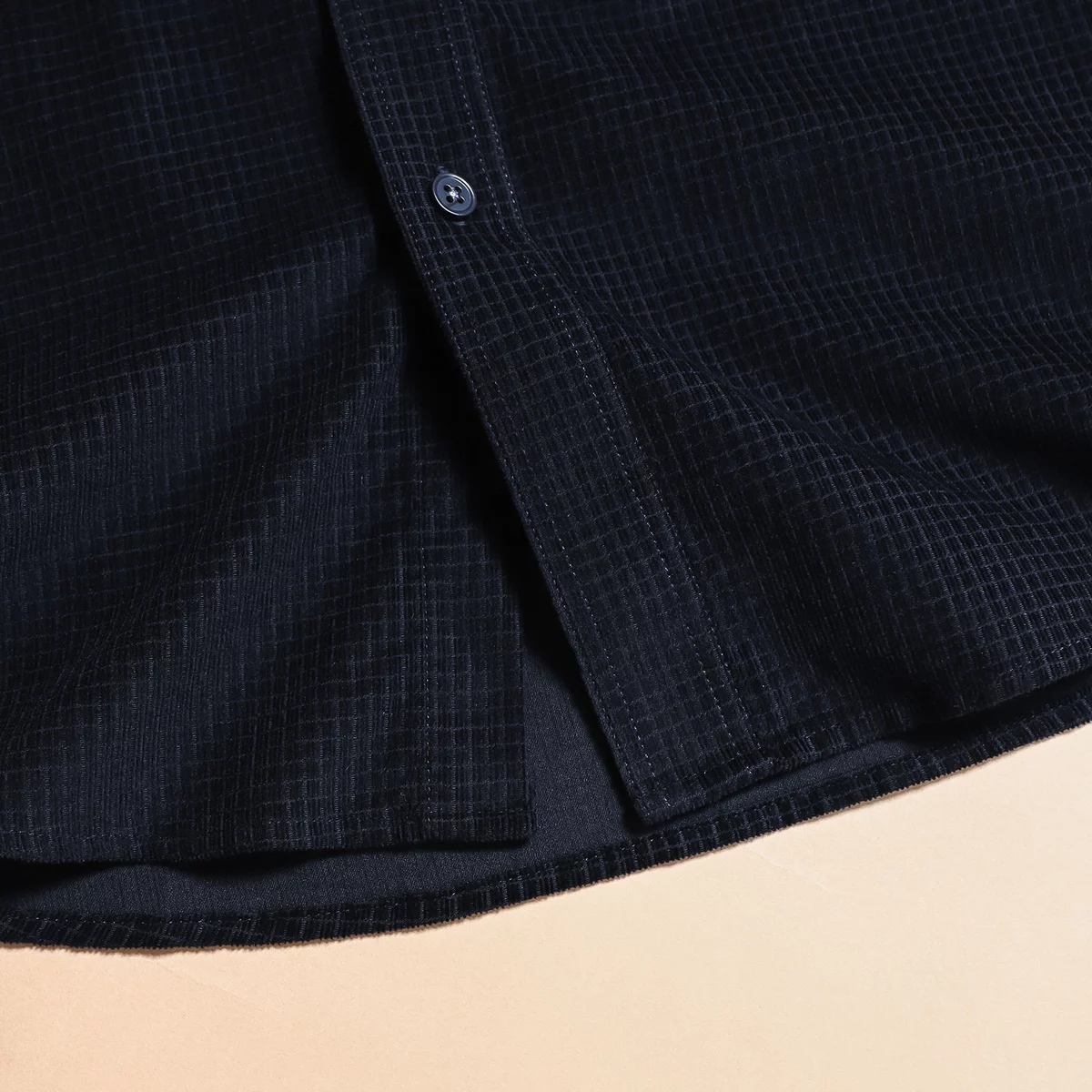 Sơ mi dài tay RIBBED SHIRT TORANO nhung tăm regularfit thêu logo ngực mềm mại, thoáng khí GATB302
