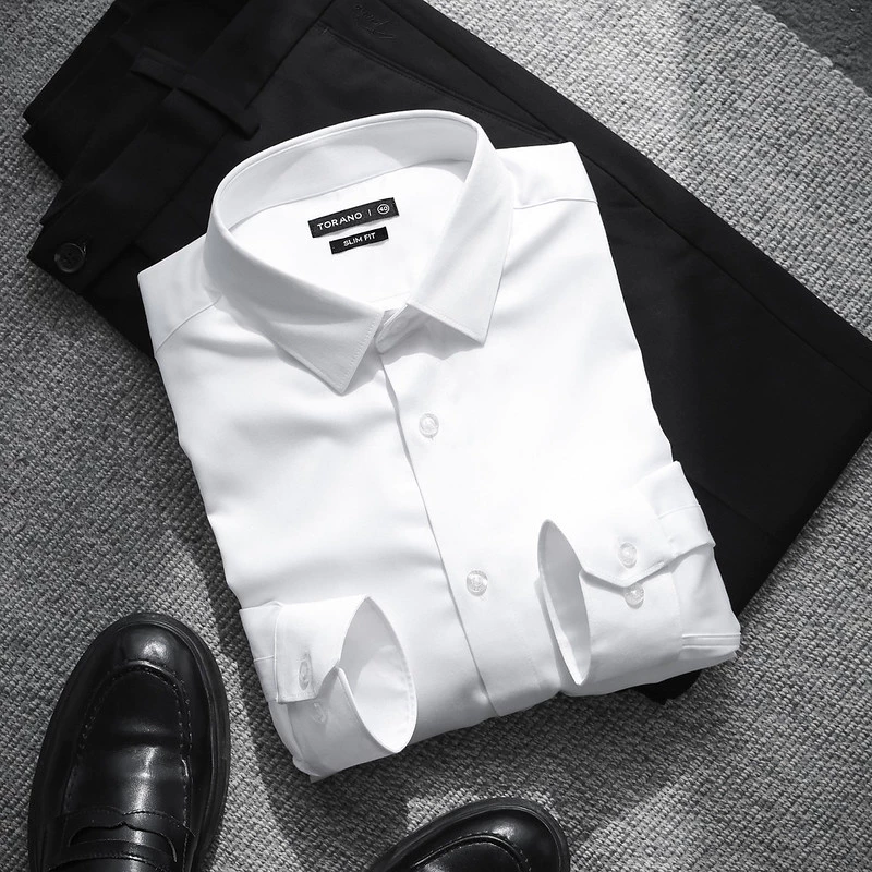 Sơ mi dài tay CUBAN SHIRT TORANO trơn Chất vải mềm mại, thấm hút tốt GATB013
