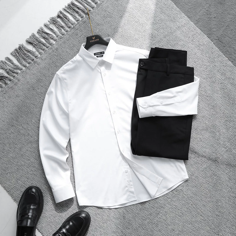 Sơ mi dài tay CUBAN SHIRT TORANO trơn Chất vải mềm mại, thấm hút tốt GATB013