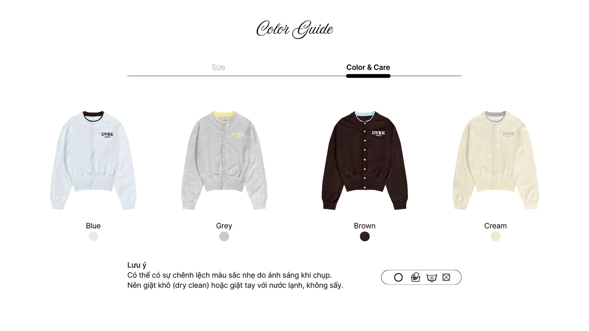 Áo Cardigan Nữ Khoác Ngoài DVRK Privé Vải Knit Cao Cấp AIRA Form Crop Thiết Kế Layer Tinh Tế