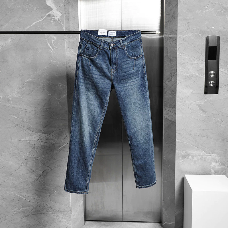 Quần Jeans REGULAR FIT JEANS TORANO basic regularfit thêu logo dễ mặc, dễ phối và co giãn tốt GABJ895