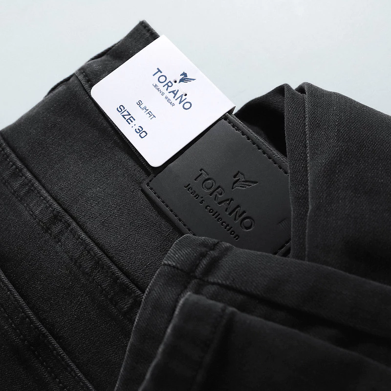 Quần Jeans PREMIUM JEANS TORANO basic slimfit cúc rập logo dày dặn, không bai xù, đúng phom GABJ871
