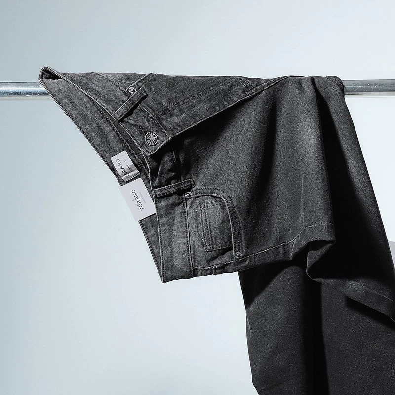 Quần Jeans PREMIUM JEANS TORANO basic slimfit cúc rập logo dày dặn, không bai xù, đúng phom GABJ871