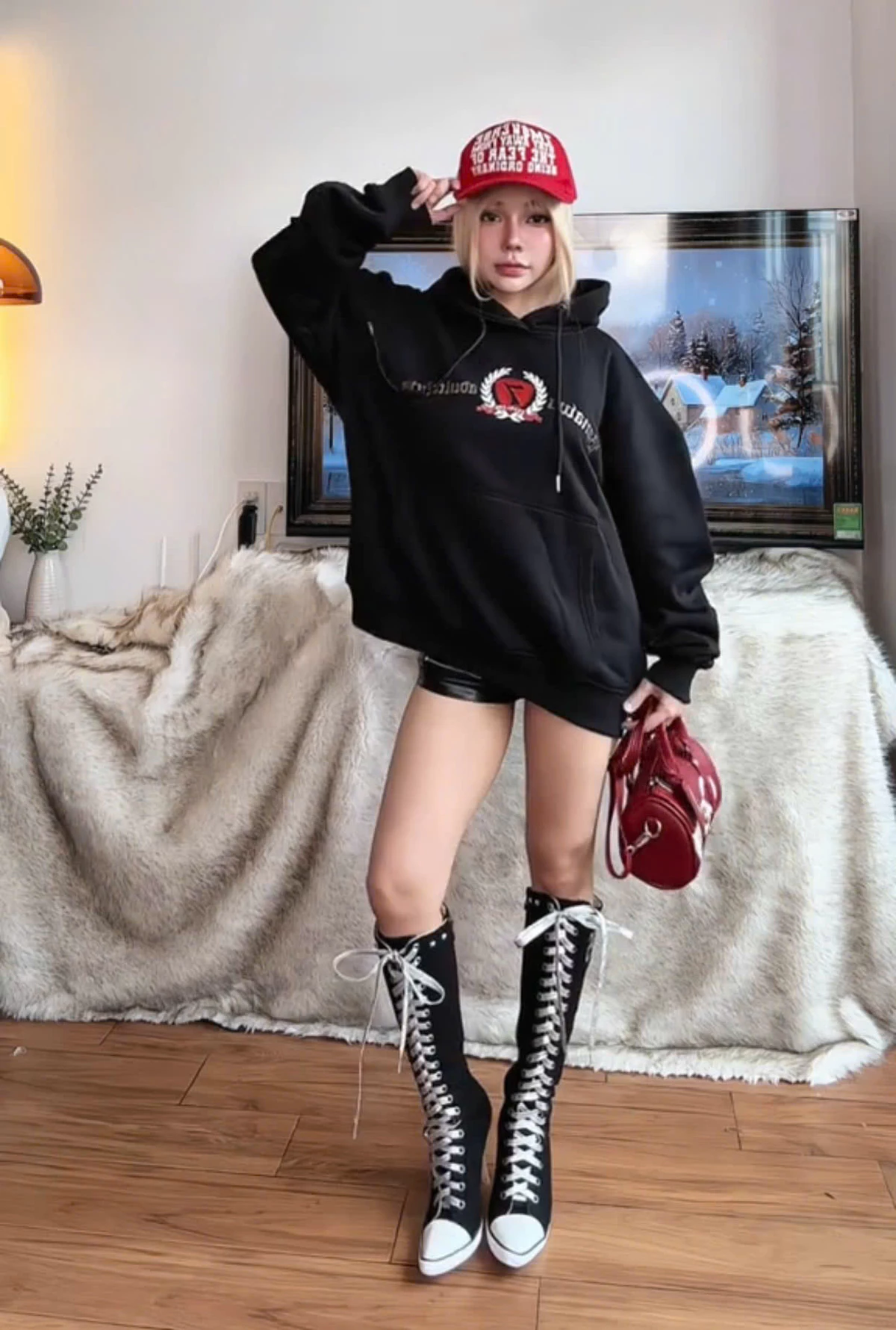 Áo Hoodie Nỉ Bông Unisex Banawa - Hoodie Black Bling | Local Brand Chính Hãng