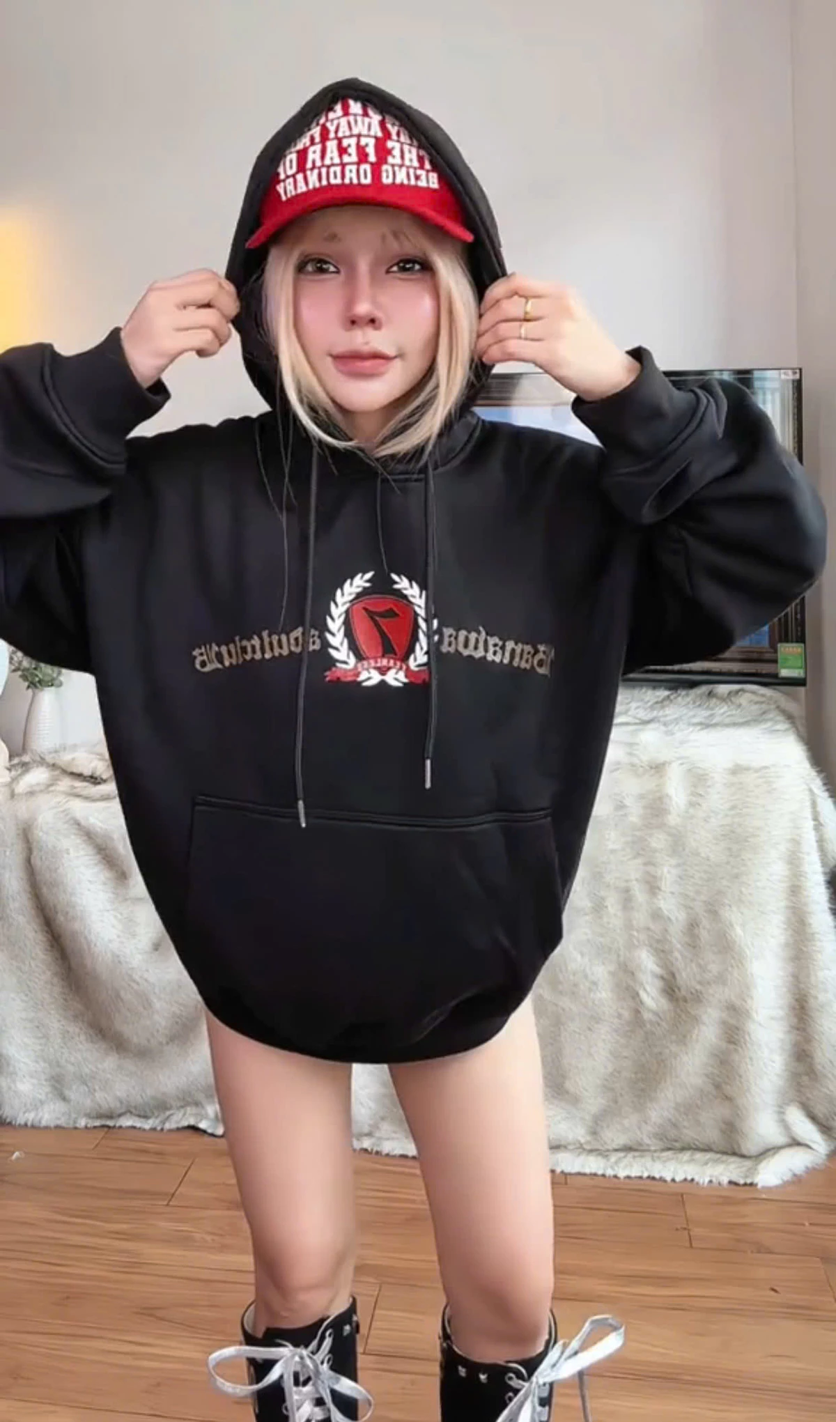 Áo Hoodie Nỉ Bông Unisex Banawa - Hoodie Black Bling | Local Brand Chính Hãng