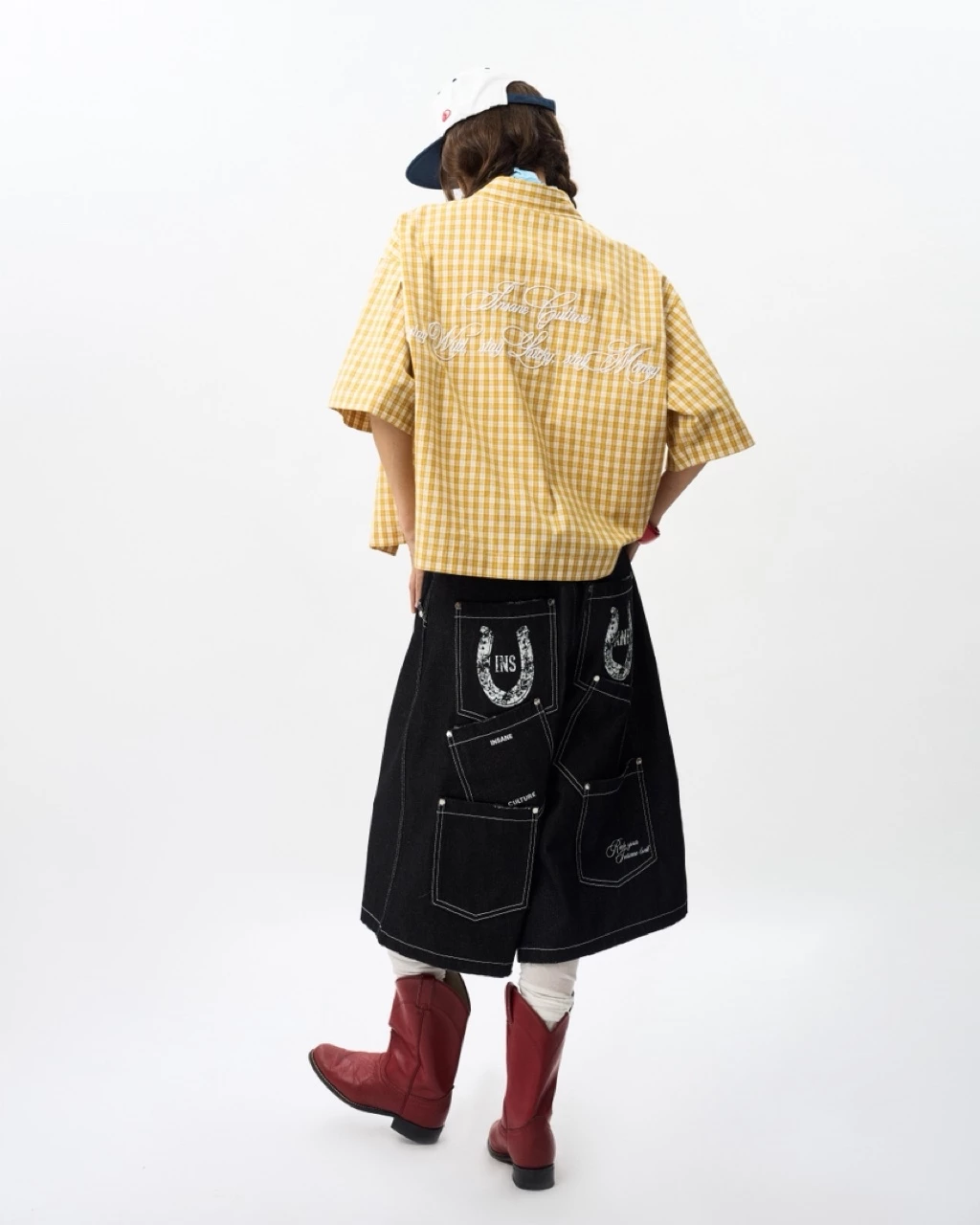 Áo Sơmi InsaneClo WILD LUCK PLAID SHIRT Form Boxy Unisex Vải Sơmi Nhập