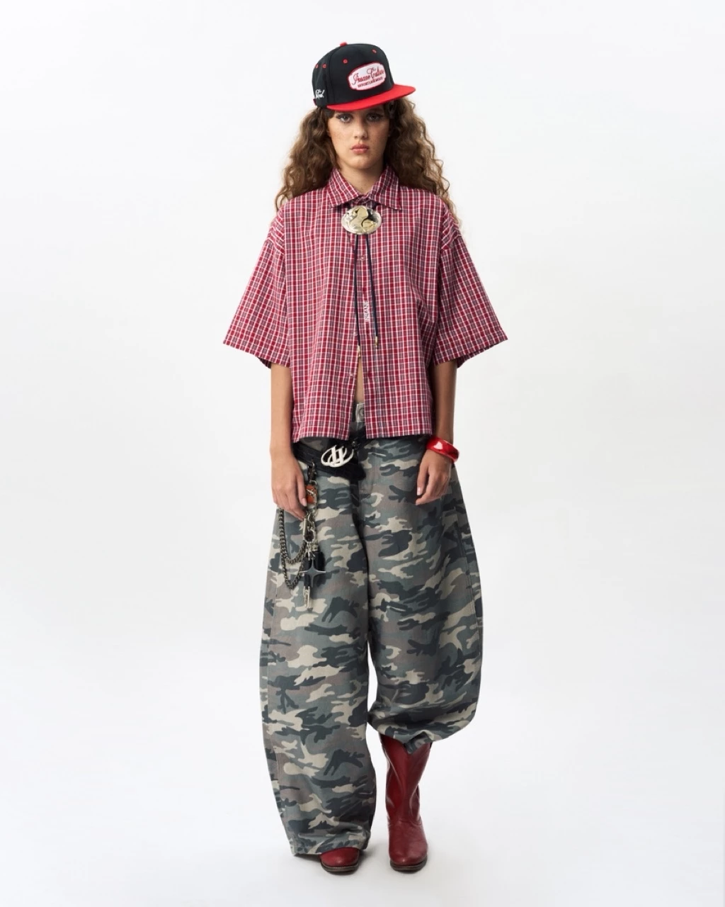 Áo Sơmi InsaneClo WILD LUCK PLAID SHIRT Form Boxy Unisex Vải Sơmi Nhập