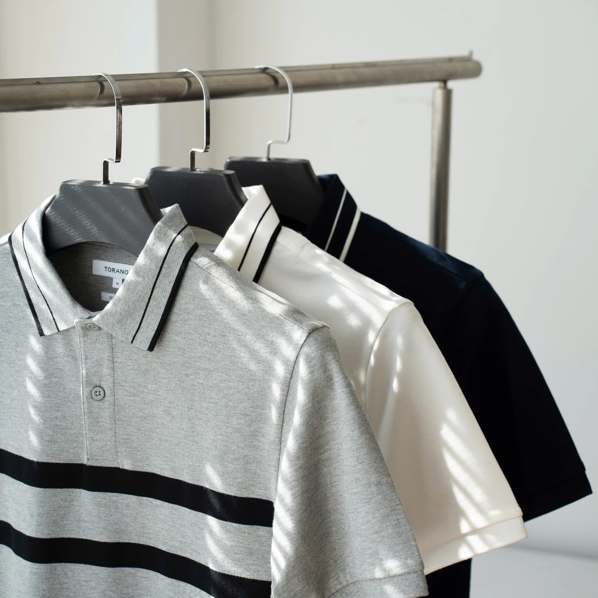 Áo polo CROSSOVER POLO TORANO kẻ bo tay lịch thiệp, thoải mái, chống tĩnh điện GSTP068